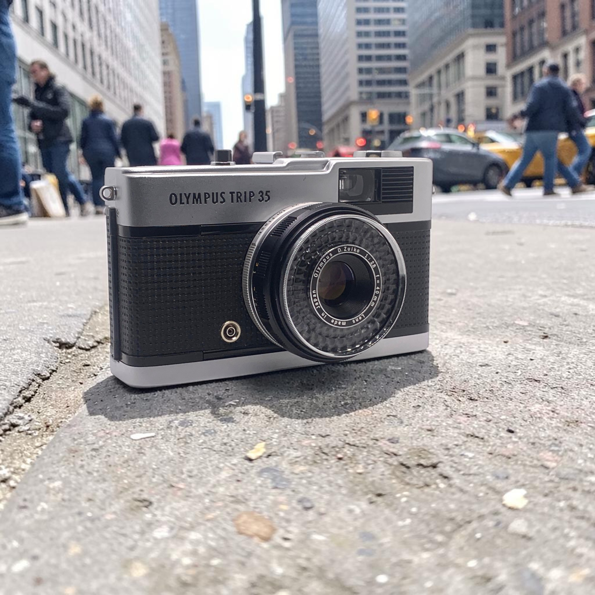 Olympus Trip 35 in Original Black Skin made in 1979