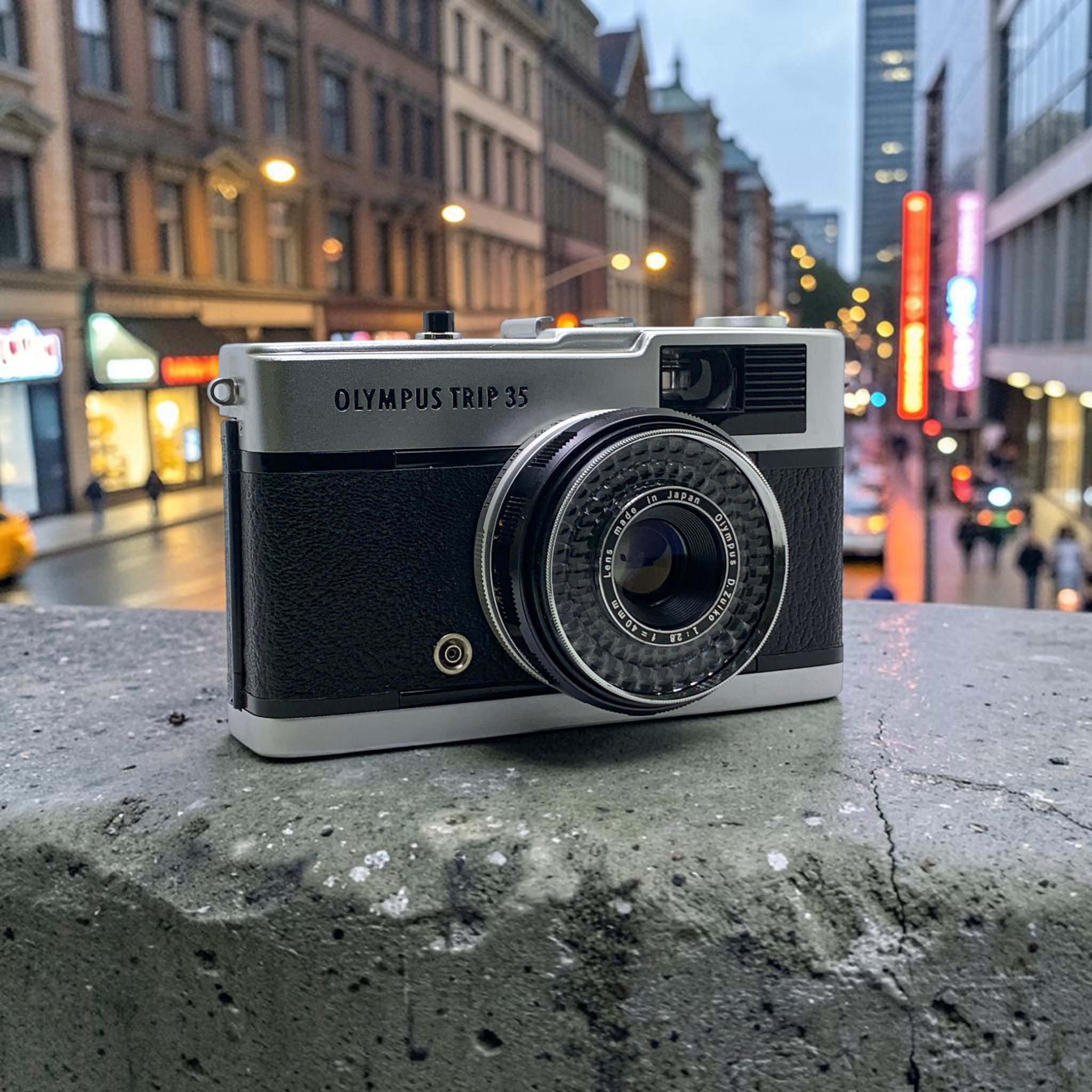 Olympus Trip 35 in Leica Black Leather