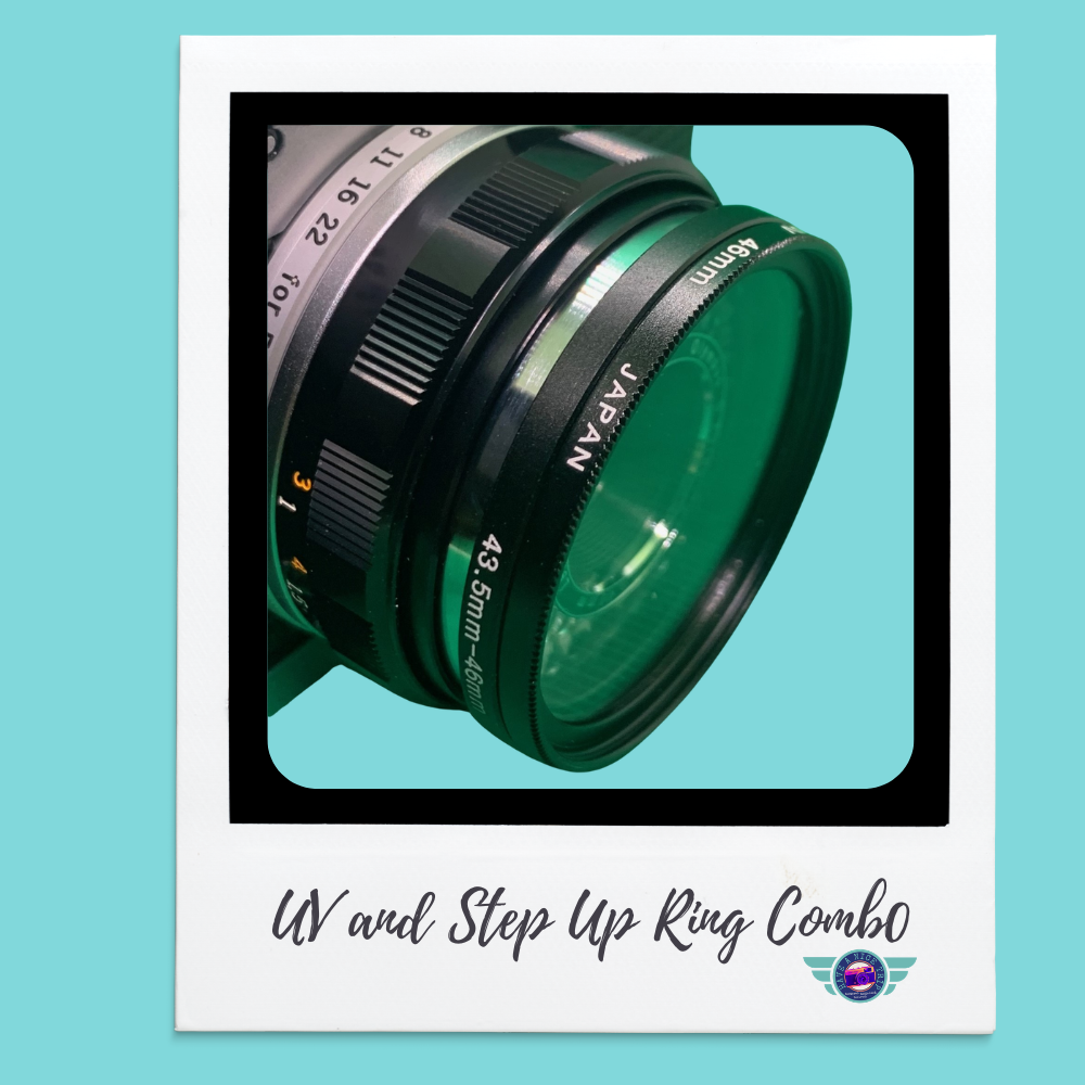 Step up ring and uv filter for olympustrip 35 camera
