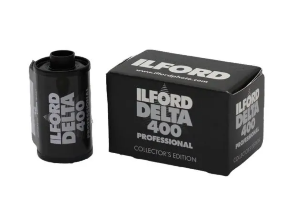 Ilford Delta 400 new style box